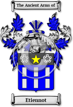 Etiennot Family Crest Download (jpg) Legacy Series - 150 DPI