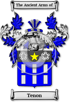 Tenon Family Crest Download (JPG) Legacy Series - 600 DPI