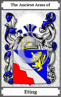 Eting Family Crest Download (JPG)  Book Plated - 150 DPI