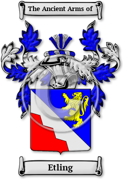 Etling Family Crest Download (jpg) Legacy Series - 150 DPI