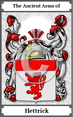 Hettrick Family Crest Download (JPG)  Book Plated - 150 DPI