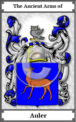 Auler Family Crest Download (JPG)  Book Plated - 150 DPI
