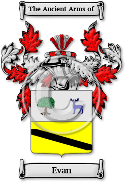 Evan Family Crest Download (jpg) Legacy Series - 150 DPI