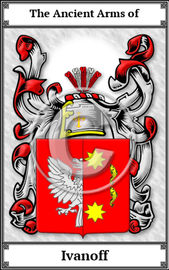 Ivanoff Family Crest Download (JPG)  Book Plated - 150 DPI