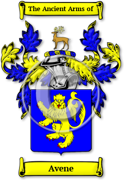 Avene Family Crest Download (jpg) Legacy Series - 150 DPI