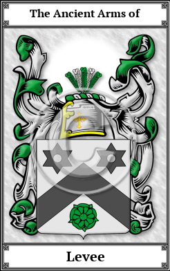 Levee Family Crest Download (JPG)  Book Plated - 150 DPI