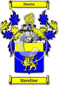 Haveline Family Crest Download (jpg) Legacy Series - 150 DPI