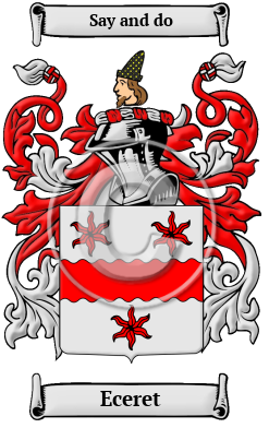 Eceret Family Crest/Coat of Arms