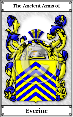 Everine Family Crest Download (JPG)  Book Plated - 150 DPI