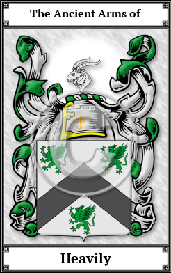Heavily Family Crest Download (JPG)  Book Plated - 150 DPI
