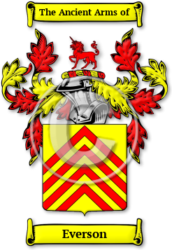 Everson Family Crest Download (jpg) Legacy Series - 150 DPI