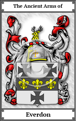Everdon Family Crest Download (JPG)  Book Plated - 150 DPI