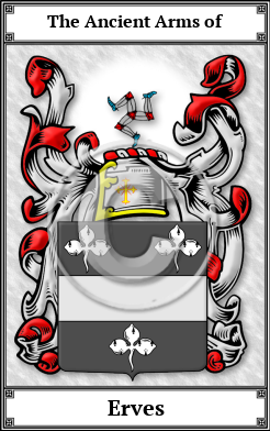 Erves Family Crest Download (JPG)  Book Plated - 150 DPI