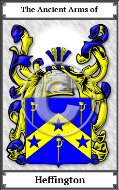 Heffington Family Crest Download (JPG)  Book Plated - 150 DPI