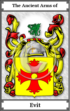 Evit Family Crest Download (JPG)  Book Plated - 150 DPI