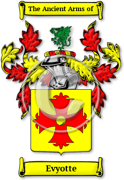 Evyotte Family Crest Download (jpg) Legacy Series - 150 DPI