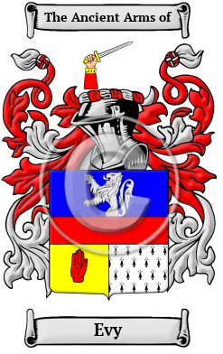 Evy Family Crest Download (JPG) Heritage Series - 600 DPI