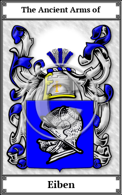 Eiben Family Crest Download (JPG)  Book Plated - 150 DPI