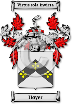 Høyer Family Crest Download (jpg) Legacy Series - 150 DPI
