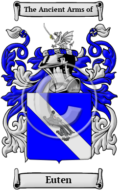 Euten Family Crest/Coat of Arms
