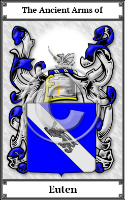 Euten Family Crest Download (JPG)  Book Plated - 150 DPI