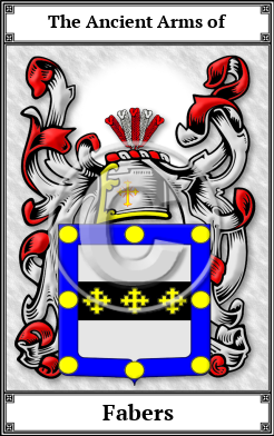 Fabers Family Crest Download (JPG)  Book Plated - 150 DPI