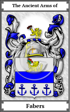 Fabers Family Crest Download (JPG) Book Plated - 600 DPI