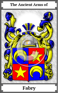 Fabry Family Crest Download (JPG)  Book Plated - 150 DPI