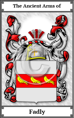 Fadly Family Crest Download (JPG)  Book Plated - 150 DPI