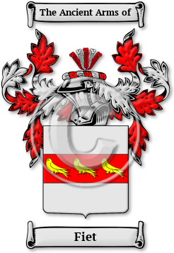 Fiet Family Crest Download (jpg) Legacy Series - 150 DPI