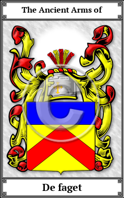 De faget Family Crest Download (JPG) Book Plated - 600 DPI