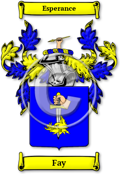 Fay Family Crest Download (jpg) Legacy Series - 150 DPI
