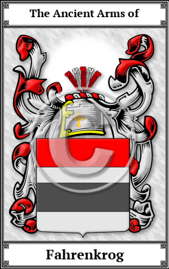 Fahrenkrog Family Crest Download (JPG)  Book Plated - 150 DPI