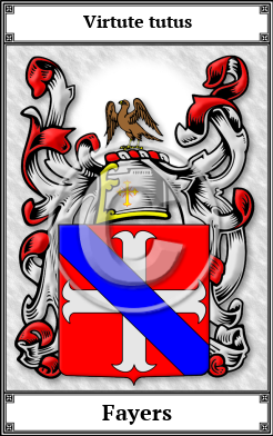 Fayers Family Crest Download (JPG) Book Plated - 600 DPI