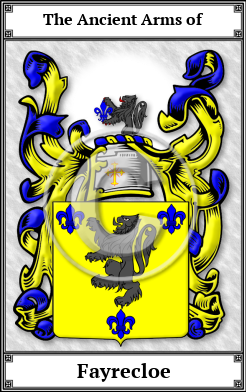 Fayrecloe Family Crest Download (JPG)  Book Plated - 150 DPI