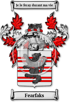 Fearfaks Family Crest Download (jpg) Legacy Series - 150 DPI