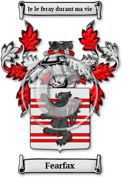 Fearfax Family Crest Download (jpg) Legacy Series - 150 DPI