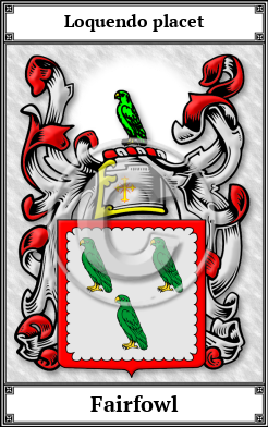 Fairfowl Family Crest Download (JPG) Book Plated - 600 DPI