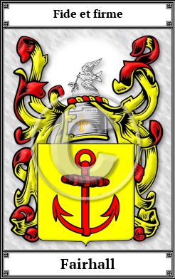 Fairhall Family Crest Download (JPG) Book Plated - 600 DPI