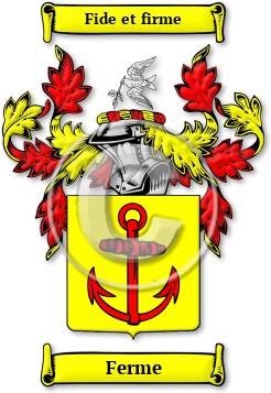 Ferme Family Crest Download (JPG) Legacy Series - 600 DPI