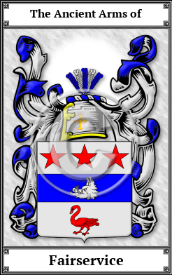 Fairservice Family Crest Download (JPG)  Book Plated - 150 DPI