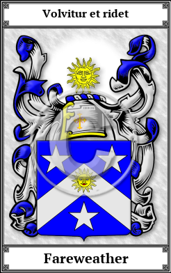 Fareweather Family Crest Download (JPG) Book Plated - 600 DPI