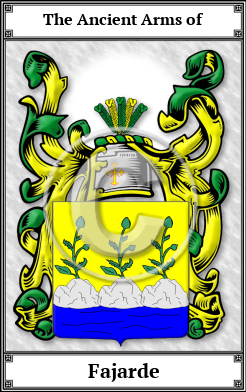 Fajarde Family Crest Download (JPG)  Book Plated - 150 DPI