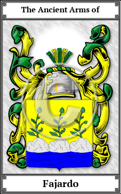 Fajardo Family Crest Download (JPG)  Book Plated - 150 DPI