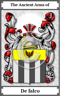 De falco Family Crest Download (JPG)  Book Plated - 150 DPI