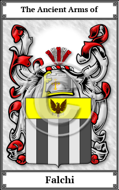 Falchi Family Crest Download (JPG)  Book Plated - 150 DPI