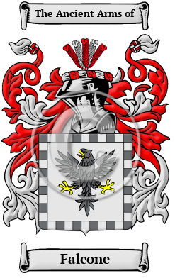 Falcone Family Crest Download (JPG) Heritage Series - 600 DPI