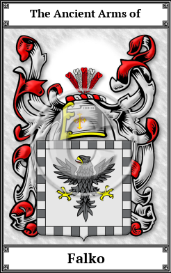 Falko Family Crest Download (JPG)  Book Plated - 150 DPI