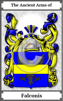 Falconis Family Crest Download (JPG)  Book Plated - 150 DPI