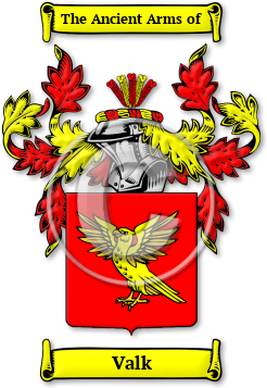 Valk Family Crest Download (jpg) Legacy Series - 150 DPI